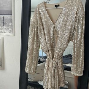 Gold Glitter Romper